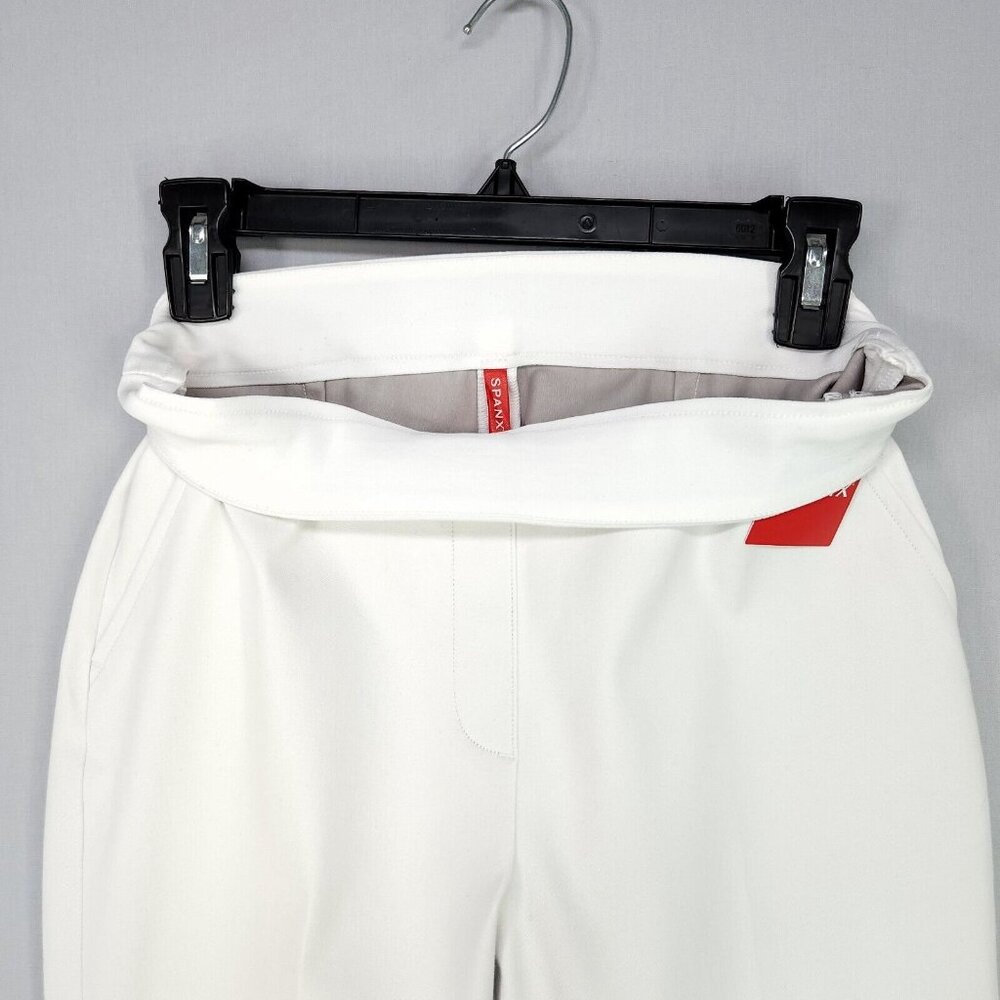 Spanx Ankle Straight Pant On The Go Shaping Silver Lining Small Office Casual - Picture 4 of 16